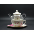 400ml Heat Resistant Tea Pot, Wholesale Chinese Teaset Glass Teapot Set High-Quality Convenient Office Tea Set
